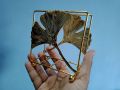Creative Gold Metal Tissue Holder Storage Organizer Napkin Holder For Dinner Table.