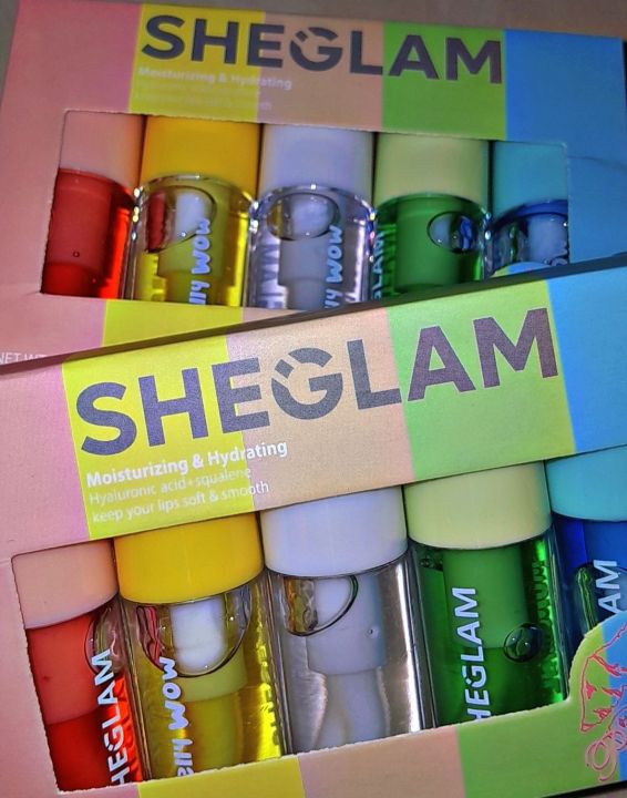 Sheglam%20Jelly%20Wow%20Hydrating%20Lip%20Oil%20Moisturizing%20Plumping%20Lip%20Gloss%205pcs%20Set%20-%20Image%203