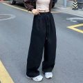 Baggy Pants Women Sporty Casual Vintage Japan Fashion Chic Streetwear BF Unisex Students All-match High Waisted Wide Leg Autumn.