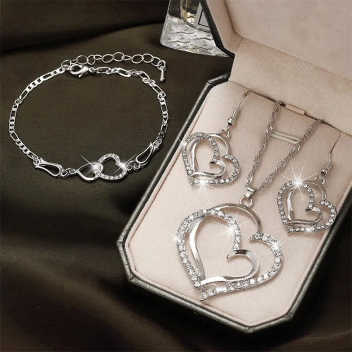 DY%20Romantic%20Wedding%20Party%20Pendant%20Necklace%20Earrings%20and%20Bracelet%20Jewelry%20Set%20for%20Women%20Gift%20Box%20Heart%20Diamond%20Crystal%20Zinc%20Alloy%20-%20Image%202