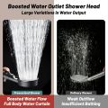 5 Modes Adjustable Shower Head with Filter Cartridge Water Massage High Pressure Handheld Shower Bathroom Accessories.