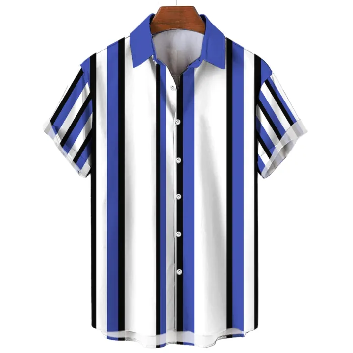 Hawaiian%20Vacation%20Summer%20for%20Men%20Shirts%20Stripes%20Print%20Lapel%20Short%20Sleeve%20Top%20Tees%20Oversized%20Loose%20Breathable%20Shirt%20Male%20Casual%20-%20Image%205