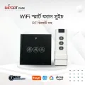 WiFi Smart Fan Switch can control fan remotely work with tuya app smart home voice control with google home mini and alexa work like sonoff smart wifi switch ifan3. 