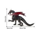 Large Fiery Dragons Figure Toy Set Educational Simulated Dinosaur Model. 