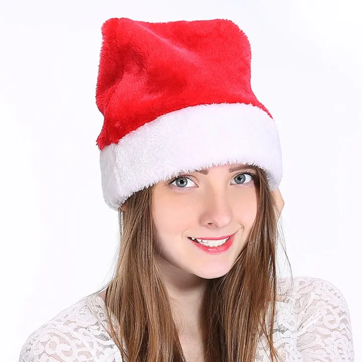 Plush%20Adult%20Christmas%20Hat%20Plush%20Toys%20Hat%20Red%20Velvet%20Santa%20Claus%20Hat%20Comfortable%20Inside%20Christmas%20Hat%20-%20Image%209