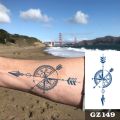 【Good-Love Store】(New) semi-permanent tattoo sticker for men boys long-lasting 1-2 waterproof & realistic arrow tattoo stickers.