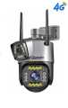 4G Sim Support Duel Lens Waterproof Outdoor IP Camera Lan Port Supported V380 IP Camera. 