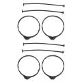 OUMERY 4Pcs Car Oil Fuel Cap Tank Cover Line Ring Petrol for Honda Civic CRV Accord Jazz City Odyssey for Acura. 