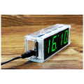 Digital Clock Kit Light Control 1 Inch LED Digital Tube 51 Microcontroller Electronic Clock DIY Parts +Shell 1Set. 