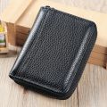 ew ertal leather coin purse men's er anti-theft card swiping bag drier's lense top layer coide retro wallet men's. 