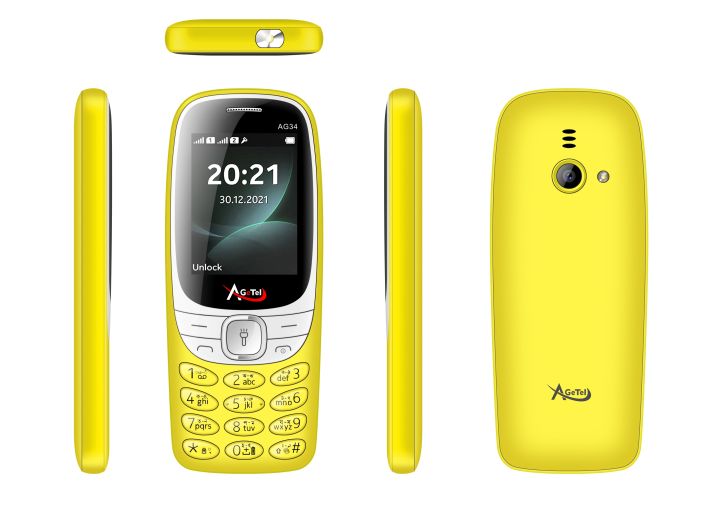 AG 34 Feature  Batton Phone 2.4 inch Big Display