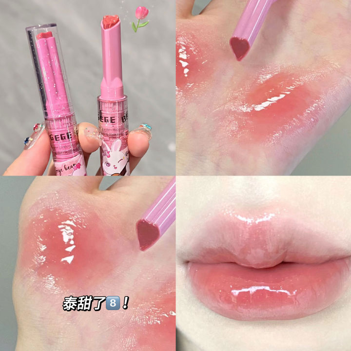 3Pcs/Set%20Gege%20Bear%20Garden%20Pink%20Rabbit%20Solid%20Lip%20Gloss%20Moisturizing%20Watery%20Colored%20Lip%20Balm%20Long-lasting%20and%20Tender%20Lip%20Balm%20-%20Image%202