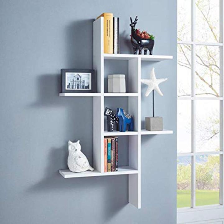 KD Mart Beautiful Showpiece Shelf Wall 7 Shelf Wall Rack Wall Shelves for Home Decor, Living Room Decor, Office Decor, Wall Decor