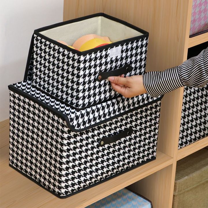 Houndstooth%20Cloth%20Storage%20Box%20Folding%20Storage%20Box%20Basket%20Student%20Dormitory%20Covered%20Storage%20Box%20Underwear%20Storage%20Artifact%20-%20Image%206