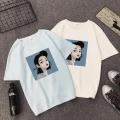 Korean Fashion Short-Sleeved Female Xia Han Edition Student Ulzzang Tide Brand Women's Loose Retro Port Taste Women's T-Shirt Girl. 