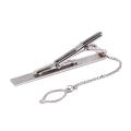 Mens Plain Silver Chrome Stainless Steel 6CM Standard Tie Clip Clasp Bars Pins.