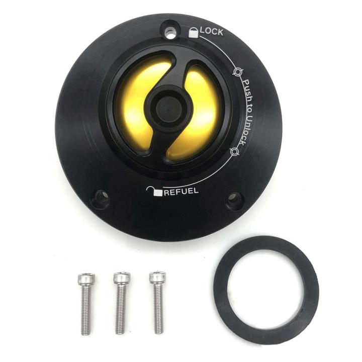 Motorcycle Fuel Tank Cap Gasoline Cover Parts Accessories for YAMAHA YZF R1 R3 R6 R15 R25 MT07 CNC Gold