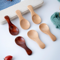 1/5Pcs Children Milk Powder Cute Coffee Spoon Solid Wood Dessert Small Teaspoon Lotus Wood Companion GiftsTableware Baby Wooden Simple Spoon. 