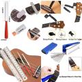Guitar Tool Kit Repairing Maintenance Tools String Organizer String Action Ruler Gauge Measuring Tool Hex Wrench Set Files Fingerboard Guitar Fret Rocker Leveling. 