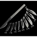 (New)Multipurpoe terile 10Pc 11 #/15 # Carbon teel urgical calpel Blade 3 # Handle.