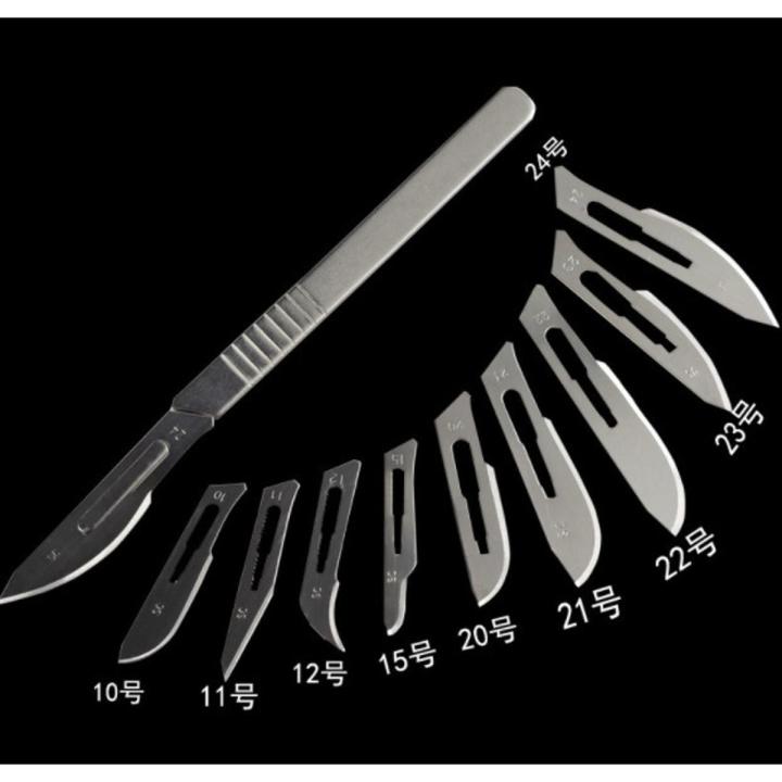 (New)Multipurpoe terile 10Pc 11 #/15 # Carbon teel urgical calpel Blade 3 # Handle