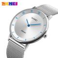 SKMEI FashionUltra thin Men Watch Stainless Steel Quartz Watches Simple Waterproof Casual Wristwatches Male Clock 1264.