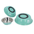 Stainless Steel Pet Bowl Noise Proof Rust Resistant Stainless Steel Cat Dog Bowl Versatile for Home Indoor.