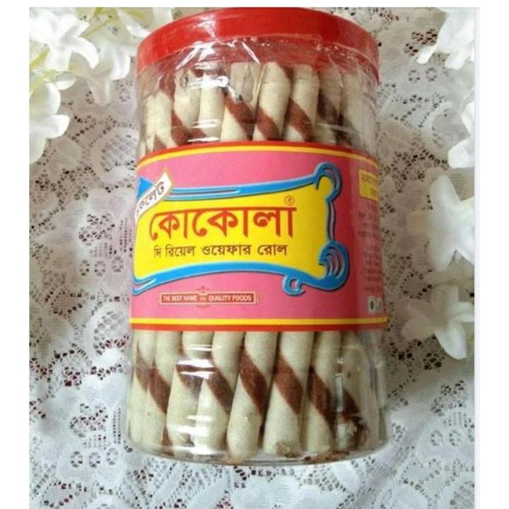 Chocolate Wafer Rolls 50 Psc 1 Jar