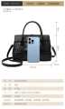 Casual Tote Luxury Leather Handbags Purse Women Bag JoLeather.com (BLACK).