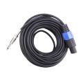 2 Pack 50 Ft Speakon to 1/4 Inch Male Speaker Cables 12 Gauge AWG Wire Audio Amplifier Connection Cord 6.35mm DJ/PA Speaker Cable Wire with Twist Lock. 