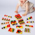 Montessori Toys Sorting Stacking Toys Shape Sorter Toys for 1 2 3 Year Old Babies Children.