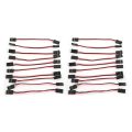20Pcs 10cm Servo Extension Lead Wire Cable MALE TO MALE. 