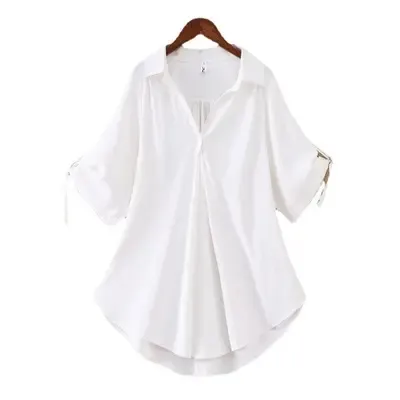 Woman%20short%20Sleeve%20Chiffon%20Blouse%20Women%20%20Shirts%20Blouses%20Tops%20-%20Image%203