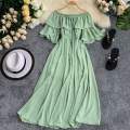 Readymade Unique  Western Fashion Ladis Gown Cherry Georgette style dress for women. 