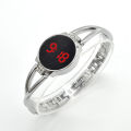 Minimalist Design Stainless Steel LED Touch Screen Women's Watch Fashionable Bracelet Strap with Designer Decoration. 