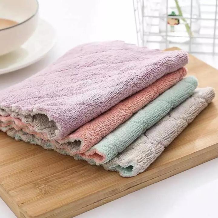 Wela Absorbent Microfiber Cleaning Cloth Hand Washing Cloth Kitchen Dish Towel