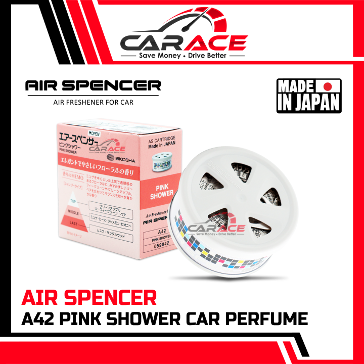 CARACE%20EIKOSHA%20AIR%20SPENCER%20A42%20Pink%20Shower%20Car%20Air%20Freshener%20Perfume%20AIR%20SPENCER%20Original%20Made%20In%20Japan%20Perfume%20-%20Image%203