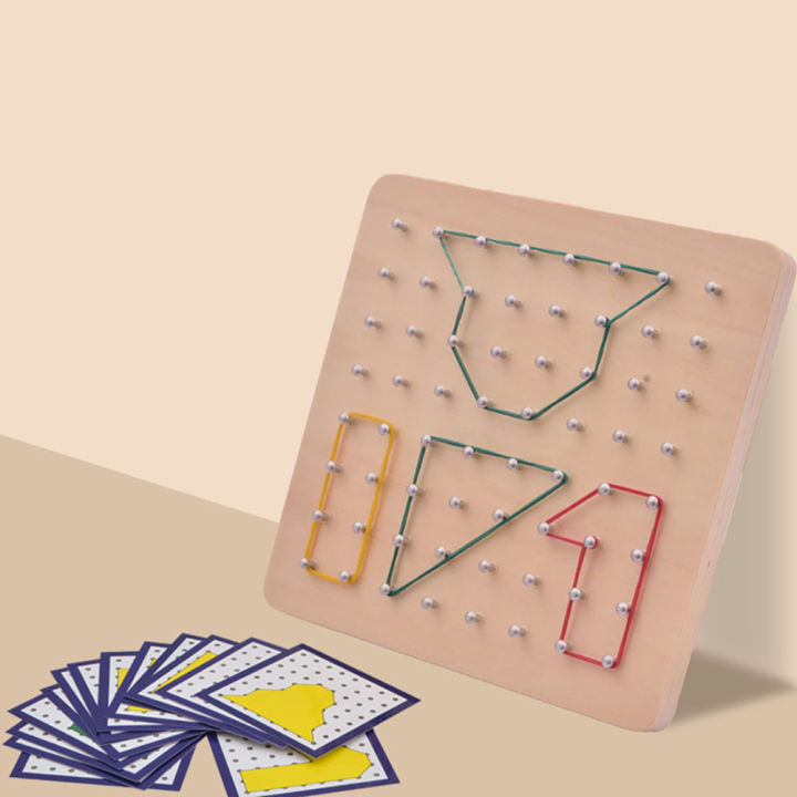 Beehoney1%2079pcs/88pcs%20Wooden%20Geoboard%20With%20Rubber%20Bands%20Math%20Pattern%20Blocks%20Geo%20Board%20With%20Pattern%20Cards%20Educational%20Toy%20For%20Kids%20Birthday%20Gifts%20-%20Image%206