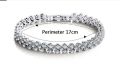 Women's Fashion Roman Style Zircon Crystal Bracelet - Elegant Design.