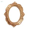 5xVintage Frame Carved Lace Resin Mini Picture Frame Props Oval. 