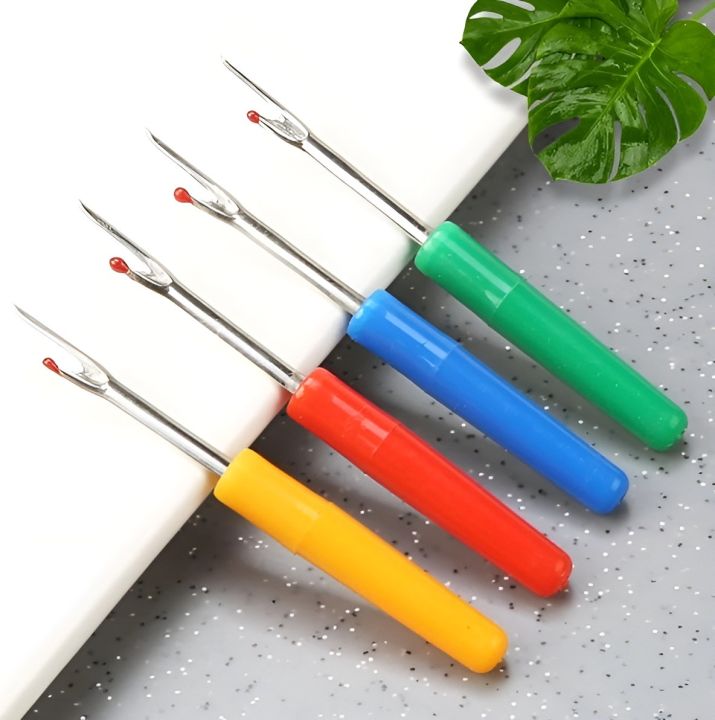 Plastic handle stich opener tools Needle - Steel; Handle