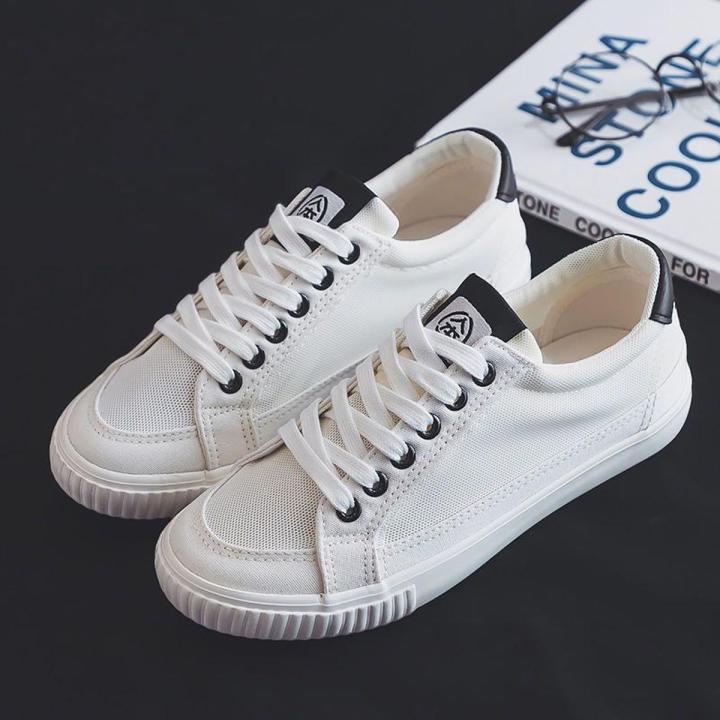 Renben White Shoes Women2022Summer New Breathable Sneakers Mesh