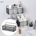 Wall Hanging Baskets, Floating Shelves, Metal Bathroom Wall Organizer Wire Storage Basket for Kitchen Bathroom, Countertop, Living Room. 