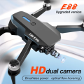 E88 EVO Professional E88 PRO Brushless Motor RC Dron 8K Dual Camera Optical Flow Foldable Helicopter Aircraft Quadcopter Drone.