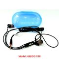 GEEOO X10-Powerful Sound and Strong Bass Wired Earphone - Headphone With Plastic Caching.