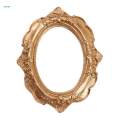 5xVintage Frame Carved Lace Resin Mini Picture Frame Props Oval. 
