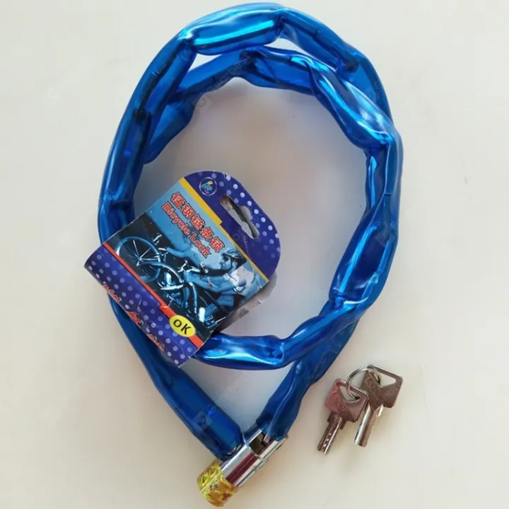 Bicycle%20Chain%20Lock%20-%20Blue%20and%20red%20-%20Secure%20Lock%20For%20Bike%20Security%20-%20Featuring%20A%20Sturdy%20Chain%20Design%20And%20A%20Blue%20and%20red%20Color%20For%20Added%20Style%20And%20Visibility%20-%20Image%207