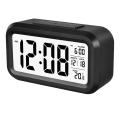 LED Display Time Alarm Clock Night Lights Thermoeter Lamp Snooze Rectangle Function Desk Clocks(Multicolor). 