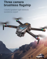 4k Drone Professional 3 Camera Drone  Wifi Fpv Fixed Point Hovering Intelligent 50x Video Drone Altitude Optical Avoidance Drone DE. 