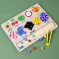 Color Sorting Toy Peg Board Game for Holiday Gifts Kindergarten 3 Year Old+. 